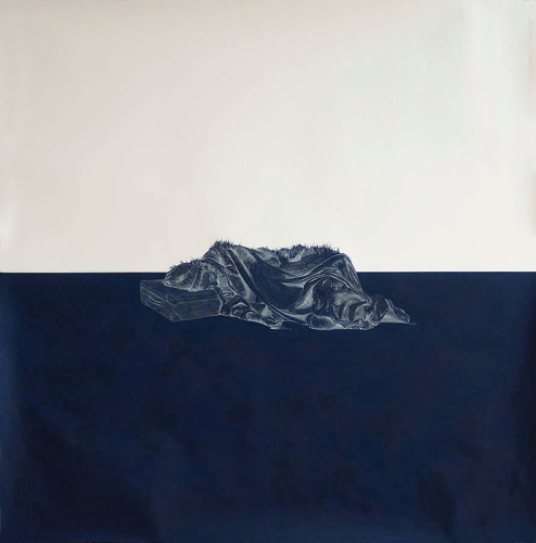 From the Within Out (2), 2010. Colored pencil, acrylic, paper. 45x45 in - 114x114 cm