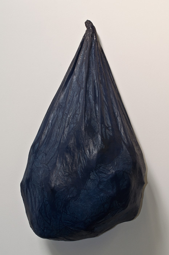 Inside, 2012. White pencil, acrylic, papier-mâché. 48x37x14 in - 122x94x36 cm