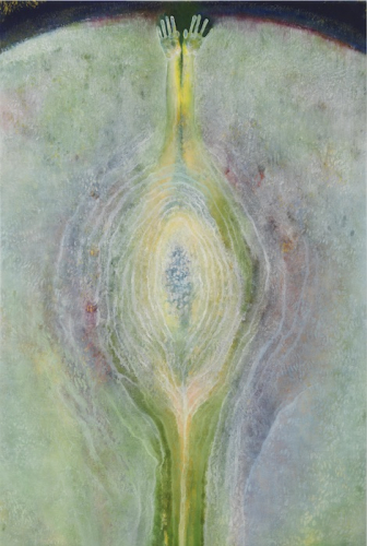 Self Portrait (Swimmer), 2021. Oil on canvas. 89x54 in - 226x137 cm