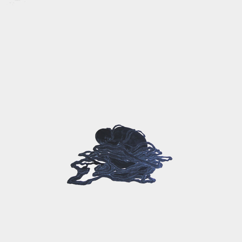 Baby, 2007. White pencil, acrylic, paper. 45x45 in - 114x114 cm