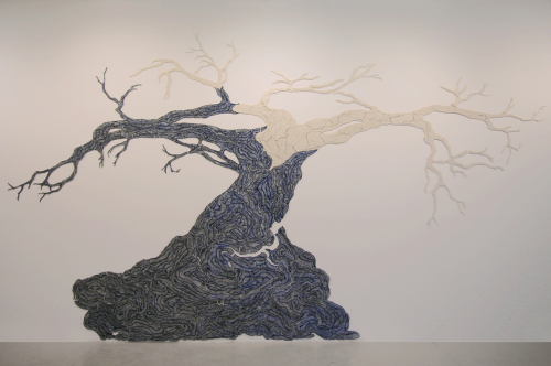 Brain, 2007. Porcelain. 128x217 in - 325x550 cm