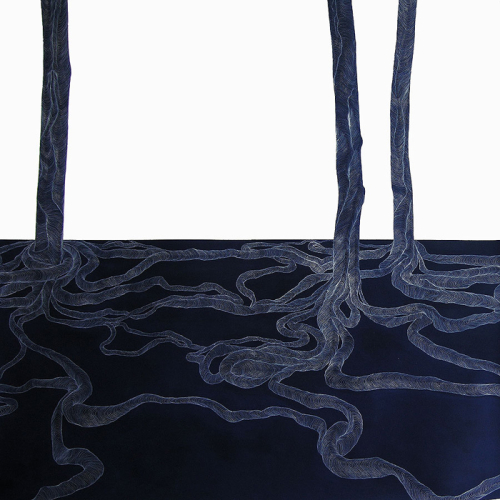 Together (1), 2007. White pencil, acrylic, paper. 45x45 in - 114x114 cm