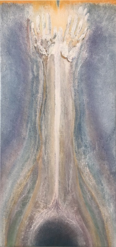 Vita, 2021. Oil on linen. 36x17 in - 91.5x43 cm